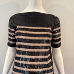 Per Se  by Carlisle Sequin Striped Mini Dress Photo 3