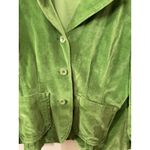 Sundance Vintage Y2K Leaf Green Velvet Blazer with Contrast Cuffs, 10 Photo 4