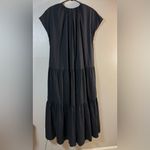COS  Tiered Black Maxi Dress SZ:6 Photo 3