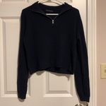 Brandy Melville  navy blue knit sweater Photo 0
