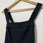 Abercrombie & Fitch  Linen-Blend Squareneck Set Top Size Small in Black Photo 4