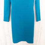 Eliza J Womens Dress Size 4 Teal Sheath Off Shoulder Classic Chic Formal Event Photo 2