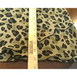 Los Angeles Apparel Los Angeles Womens Size 18 Green Animal Leopard‎ Print Ruffle Trim Career Preppy Photo 5