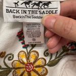 Back in the Saddle White Denim Jacket | Western Fringe Boho Cowgirl Chic Medium Photo 2