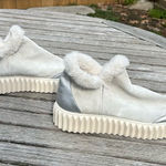 Voile Blanche Luna Leather Fur Trim Sneaker Bootie Boots Size 40 / Size 8.5 Gray Photo 0