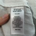 H by Halston H Halston M Medium Pants Linen Wide Leg Cropped Crop Gray Pull On Women's Resort Photo 4