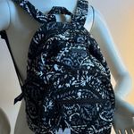 Vera Bradley  Black and White Floral Backpack Photo 0