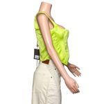 House Of CB Rafa Longline Satin Corset, Lime, Large Photo 11