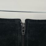 BLANK NYC  Women's Black Alder Suede Leather Zip Front Pocketed Mini Skirt Size 29 Photo 6