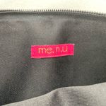 Me.n.u Suede Zipper Bag with Rhinestones in the shape of a horse. 9” x 7” Black Photo 3