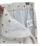 Anthropologie  Feather Bone Pants Womens 4 Cream Red Cherries Talese Wide Leg Photo 5