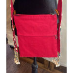 Handmade Colorful‎ Red Beaded Shells Crossbody Purse Adjustable Boho Festival Art Hippie Photo 6