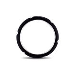 Boutique Pave Diamond Black & White Stackable Ring | 925 Sterling Silver‎ Enamel Photo 15