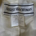 VTG August Max Woman Beige Blazer Womens 20 W Button Front Career Jacket* Tan Size 20W Photo 6