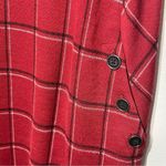 J. Jill, women’s Small,‎ buffalo plaid midi short sleeve, dress, with pockets Red Photo 3