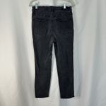 Madewell Stovepipe Jeans Women 29 Black Wash High Rise Raw Hem Denim StraighEg Photo 7