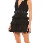 Mac Duggal Ieena for ‎ Size 8  Pleated Tiered Ruffle Cocktail Mini Dress NEW Photo 0