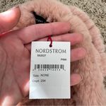 Vincent Pradier Rex Rabbit Fur NEW Scarf Blush Pink Photo 5