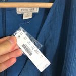 J.Crew NWT Point Sur faux-wrap dress in blue Lurex® crinkle chiffon 2 - no sash Photo 6