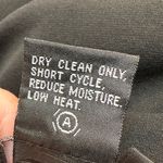 DD Collection Silk Black Ruffle Hem Midi Skirt Work Career Cocktail Size 14 Photo 5