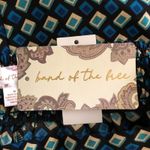 Band of The Free NWT Women’s Colette Deep Teal Diamond Print Mini Skirt Medium Black Photo 13