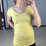 Caslon : Ruched Yellow Tee Photo 0
