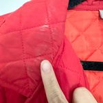 J.Jill  quilted coat size large TALL red business casual fall outdoors chic Photo 1