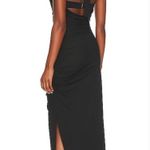 LPA Naima Ruched Maxi Dress in Black Small Photo 1