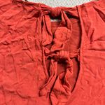 Loft Orange Short Sleeve Double Bow Back Sweater Tank Top Size XLarge EUC Photo 3
