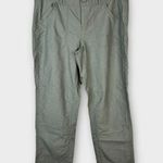 The North Face Womens size 12 Convertible Pants Khaki Nylon Roll Up Hiking Gray Photo 0