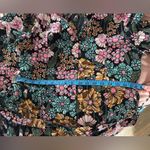 Monki Floral Tie-Waist Long Sleeve Dress Size M Photo 7