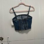 Habitual NWT  Denim Blue Crop Top Photo 3