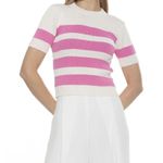 Alexia Admor NWOT  SAYLOR top pink and white striped size XL women's‎ Photo 0