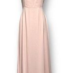 Show Me Your Mumu S Faith Maxi Dress Pink Chiffon Blush Spaghetti Strap Formal Photo 0
