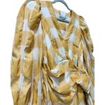 Acler Balloon Sleeve Sutherland Canary Check‎ Wrap Mini Dress Yellow US 10 $395 Photo 4