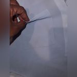 Milano Italy Sky Blue Jersey Chiffon Top size Medium Photo 4