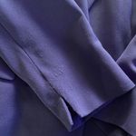 Le Suit Royal Blue Blazer Woman's Sz 18 Shawl Collar Tailored One-Button Jacket Photo 3