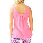 Lilly Pulitzer Kinsey Cotton Tank Top Medium Women’s Pink GUC 24192 Photo 6