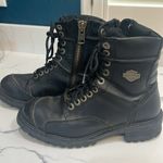 Harley Davidson black leather motorcycle boots Size 10 Photo 1