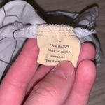 Love Note Love Notes White Checkered Front Knot Lightweight Short Sleeve Button Down Top Photo 7