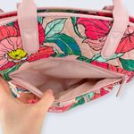 Vera Bradley Vintage Floral Pink Casual Satchel Vegan Large Crossbody Bag $108 Photo 4