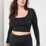 Aerie NWT OFFLINE By Seamless Cable Square Neck T-Shirt Size M Photo 2