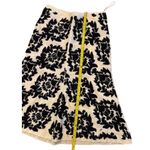 Tracy Reese  Black and Cream Embroidered A-Line Skirt Photo 1