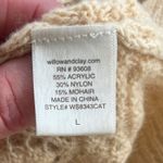 Willow & Clay  Mohair Pointelle Cream Sweater Lrg Coquette Soft Girl Cottagecore Photo 8