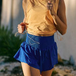 Free People Movement  Carpe Diem Blue Shorts Photo 0