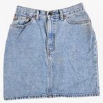 Levi's 1980s Vintage Levi’s USA Made 501 XX Light Stonewash Denim Mini Skirt Size 4 Photo 0