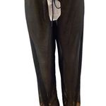 Zuliana Black Mesh Sheer Adjustable Waist Tie Pants, Made in USA. New With Tags. Size XL Photo 0