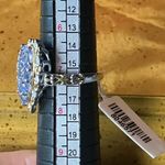 Genuine Tanzanite Sterling Silver Heart Ring Size 7 Photo 7