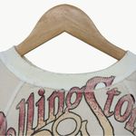 NWOT People of Leisure Rolling Stones Raglan Sweatshirt | Medium | Vintage White Photo 4