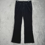 Lee Pants Womens 10 Black Micro Corduroy Bootcut Neutral Everyday Casual Grunge Photo 1